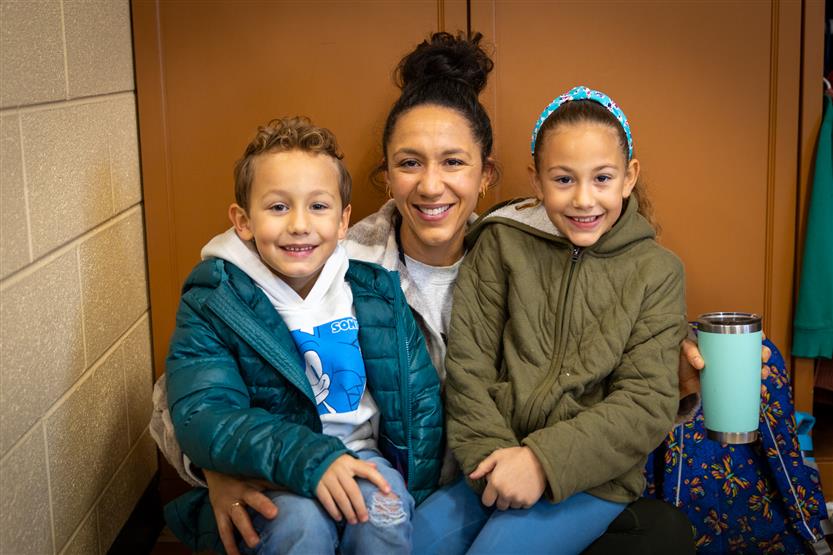 Students enjoy pastries with their parents